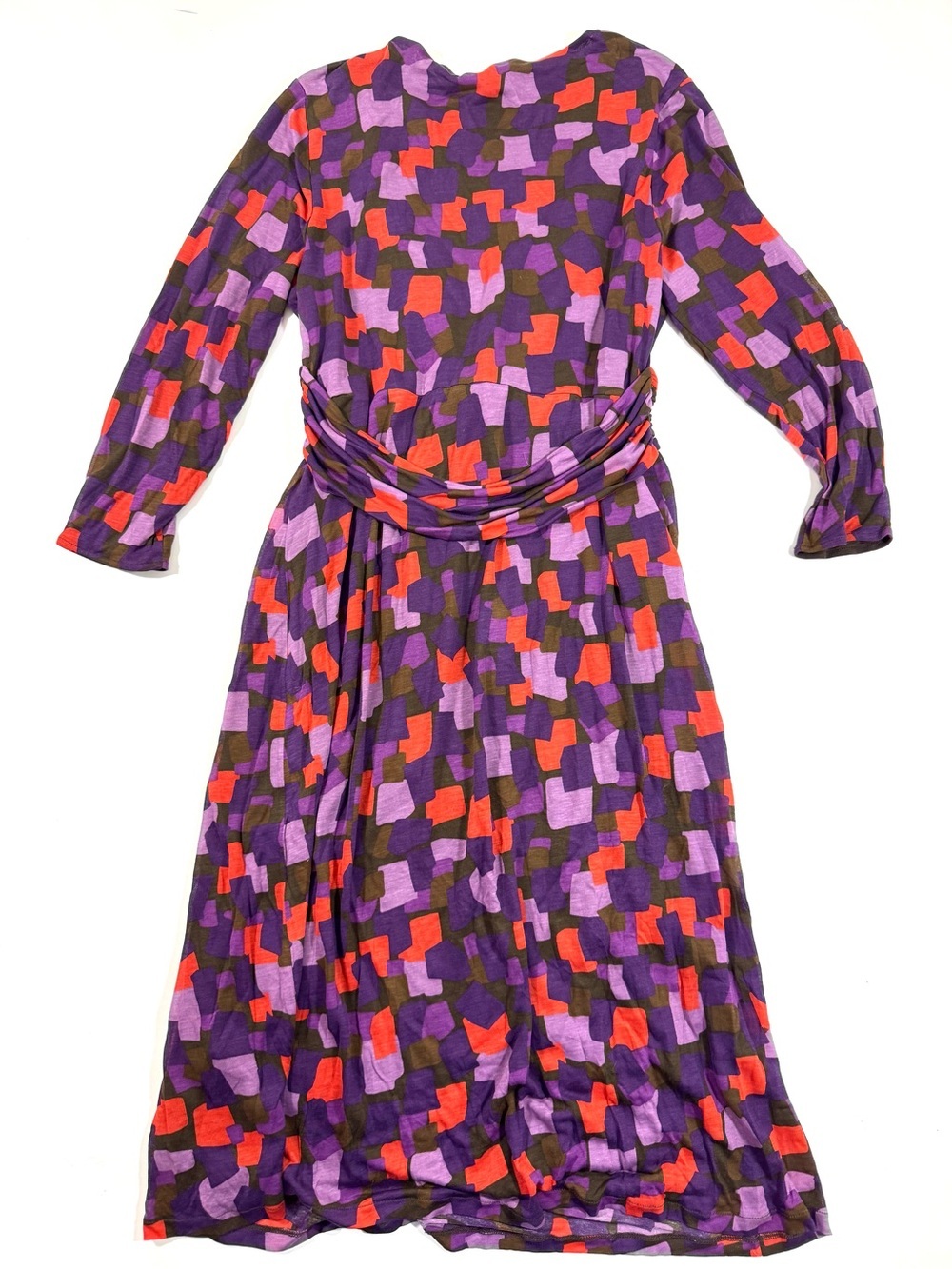Boden Double Layer Knot Front Knee Length Dress - Picture 2 of 6
